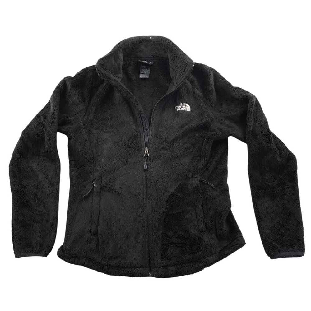 The North Face Womens Fleece Jacket Medium Full Zip Black Cozy Winter Outdoors